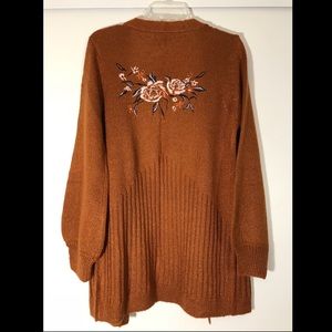 Mudd Embroidered Cardigan